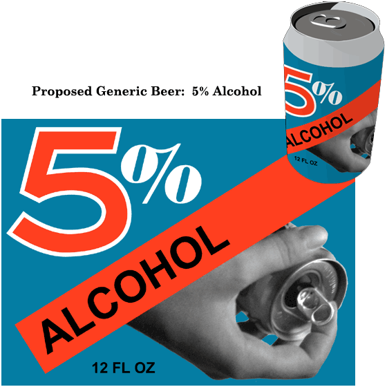 Generic Beer: 5% Alcohol